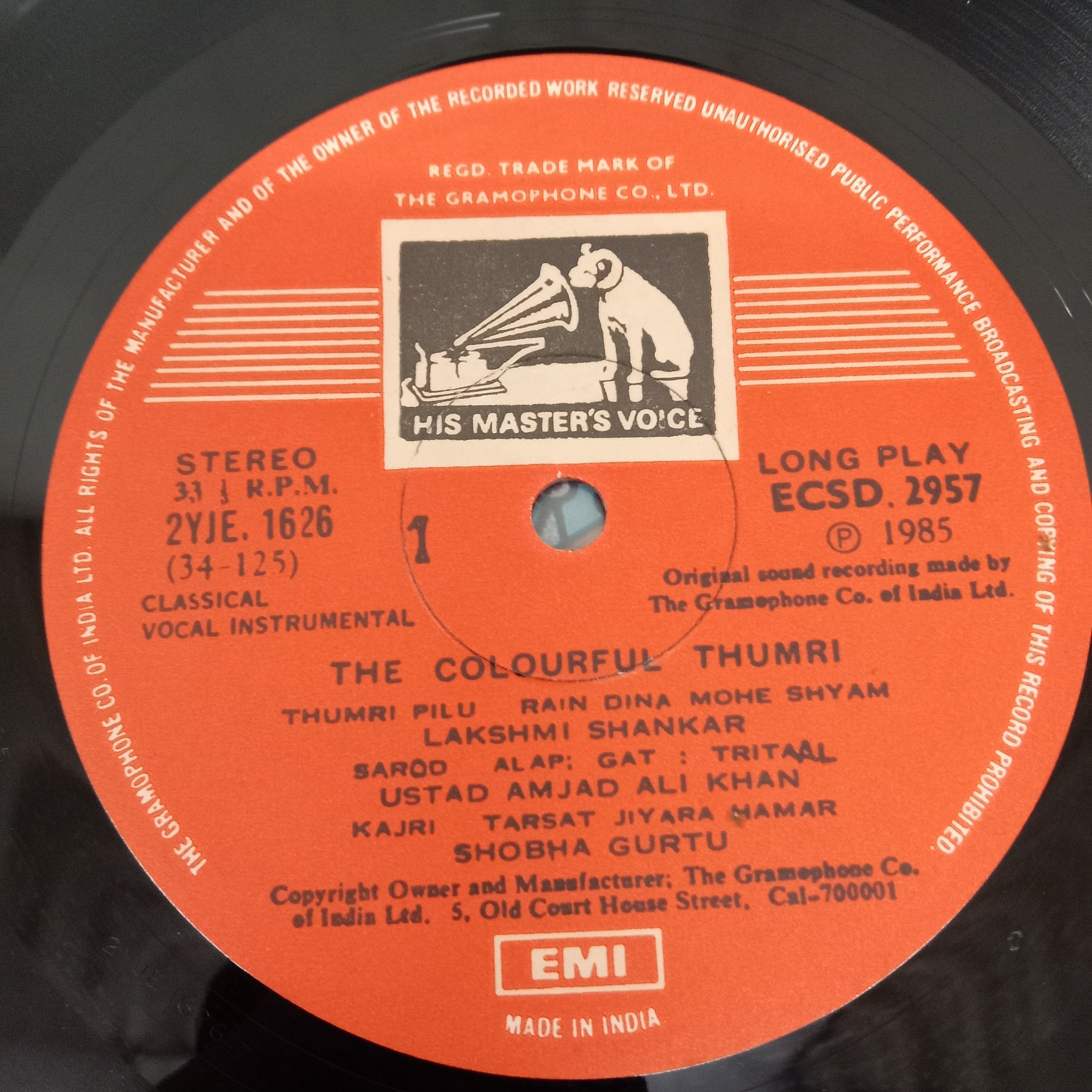 Various - The Colourful Thumri (Vinyl)