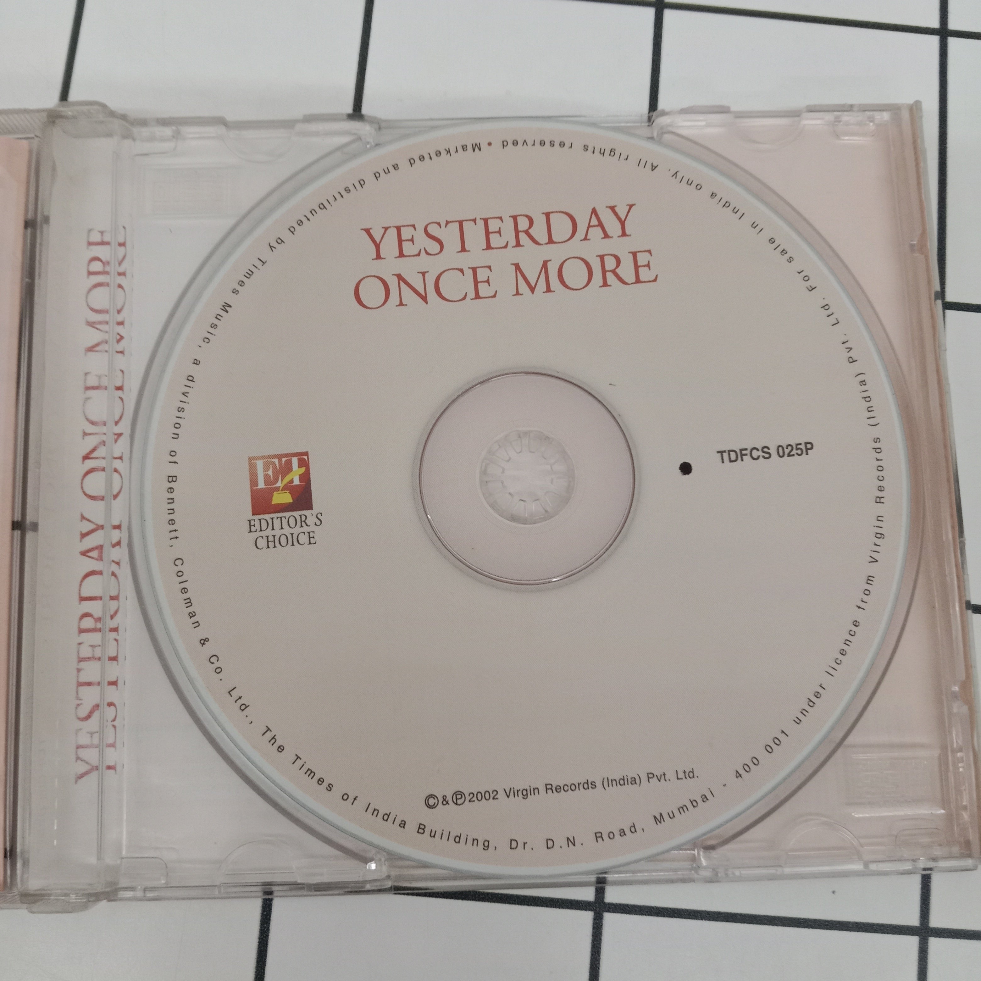 Yesterday Once More - The Economic Times (CD)