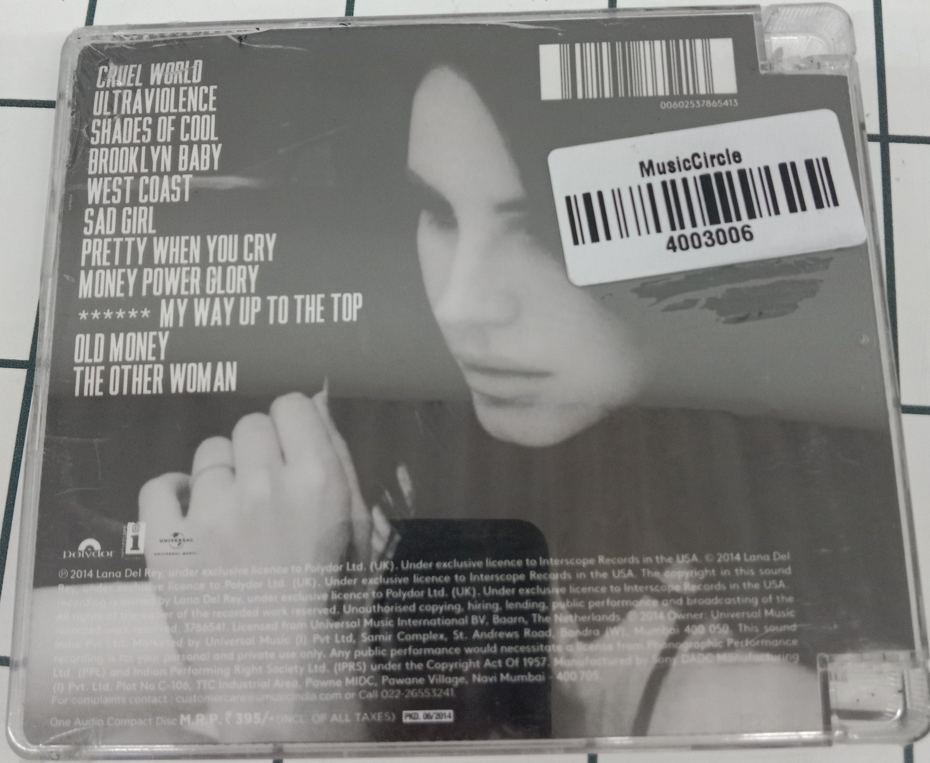 Lana Del Rey - Ultraviolence (CD)