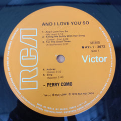 Perry Como - And I Love You So (Vinyl)