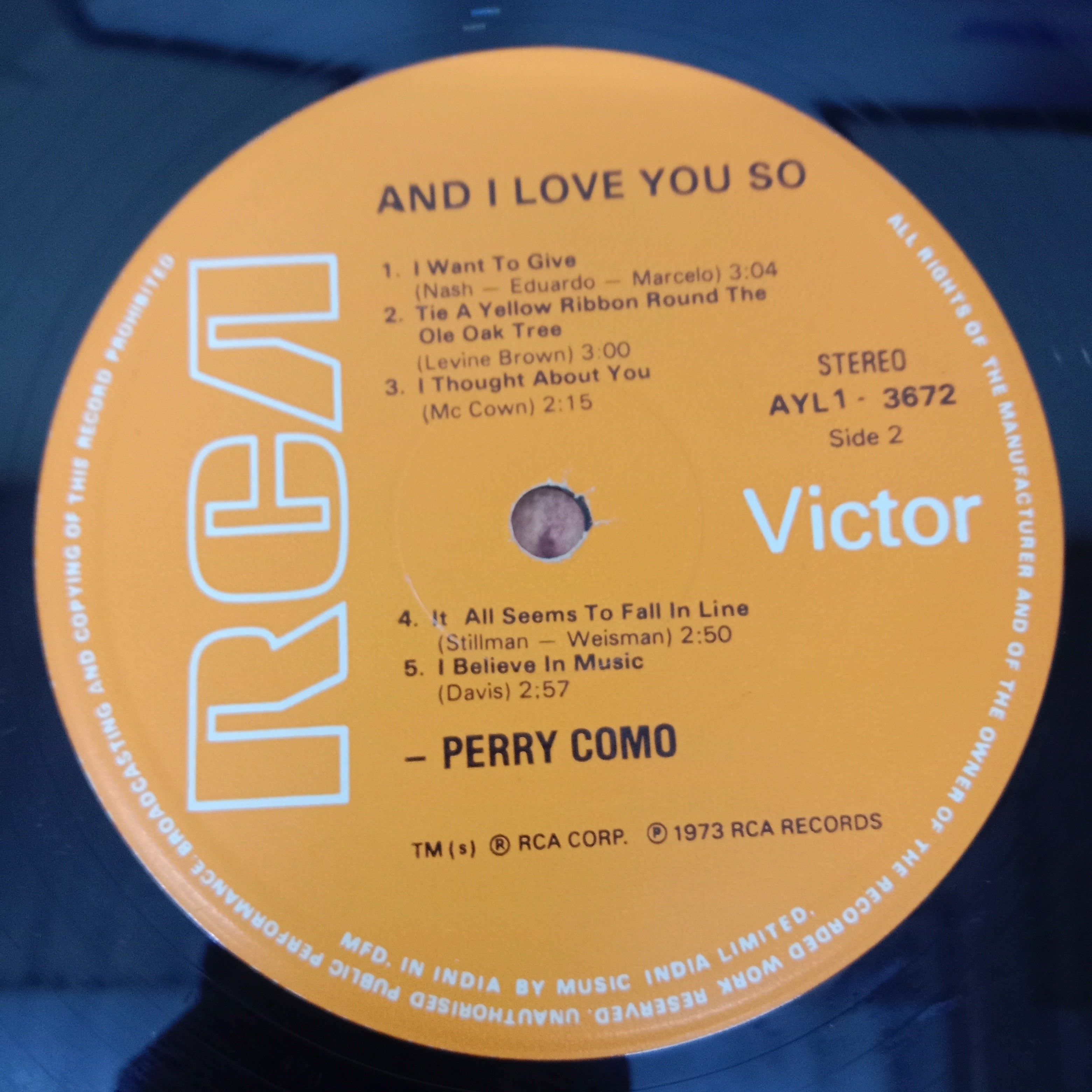 Perry Como - And I Love You So (Vinyl)