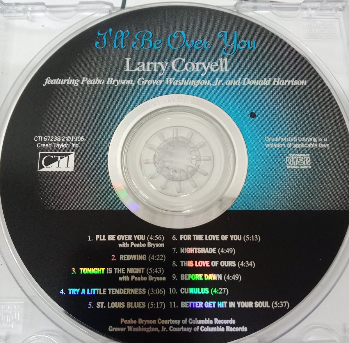 Larry Coryell - I'll Be Over You (CD)