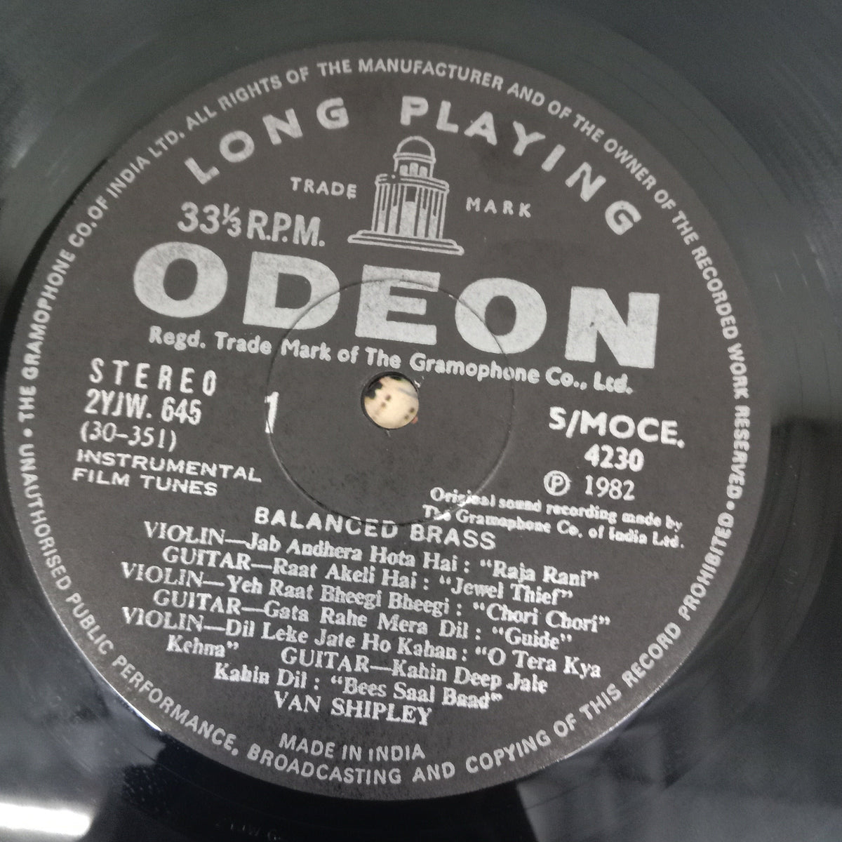 Van Shipley - Balanced Brass (With The Golden Guitar And Electric Violin) (Vinyl)