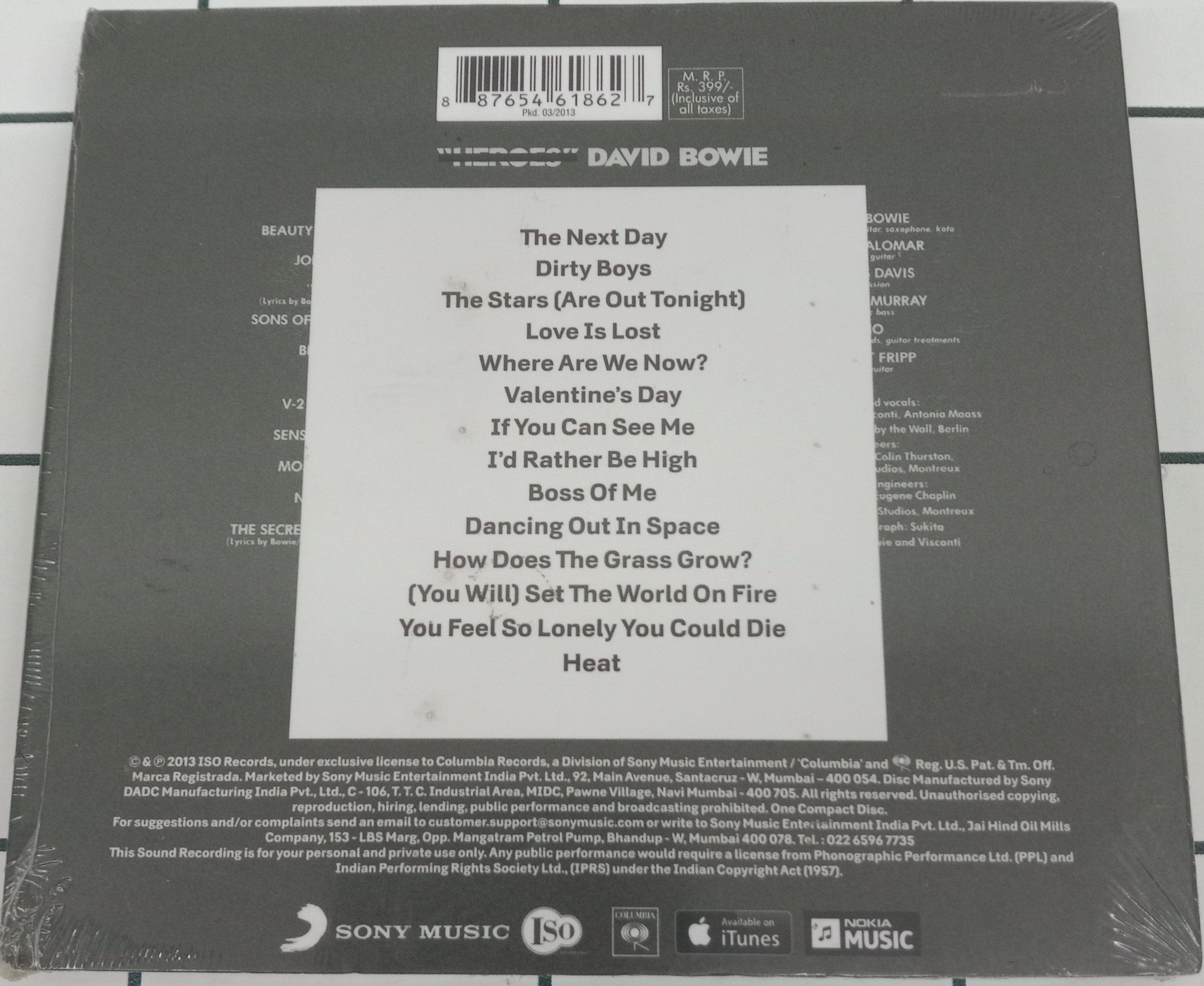 David Bowie - The Next Day (CD)