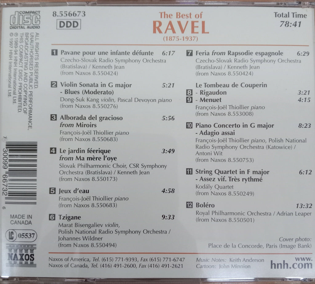 Ravel  - The Best Of Ravel  (CD)