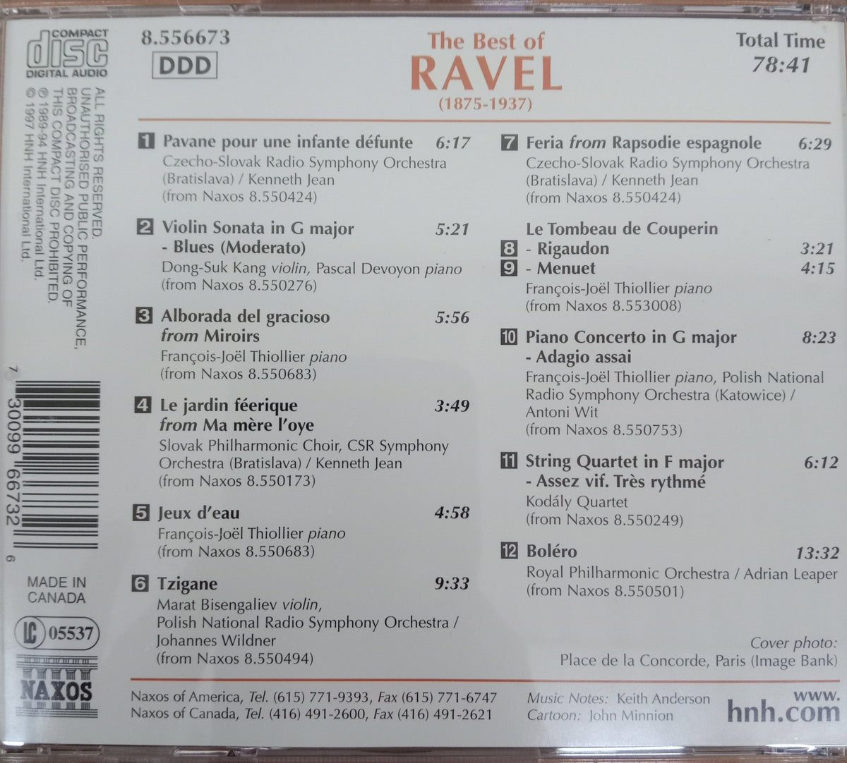 Ravel  - The Best Of Ravel  (CD)