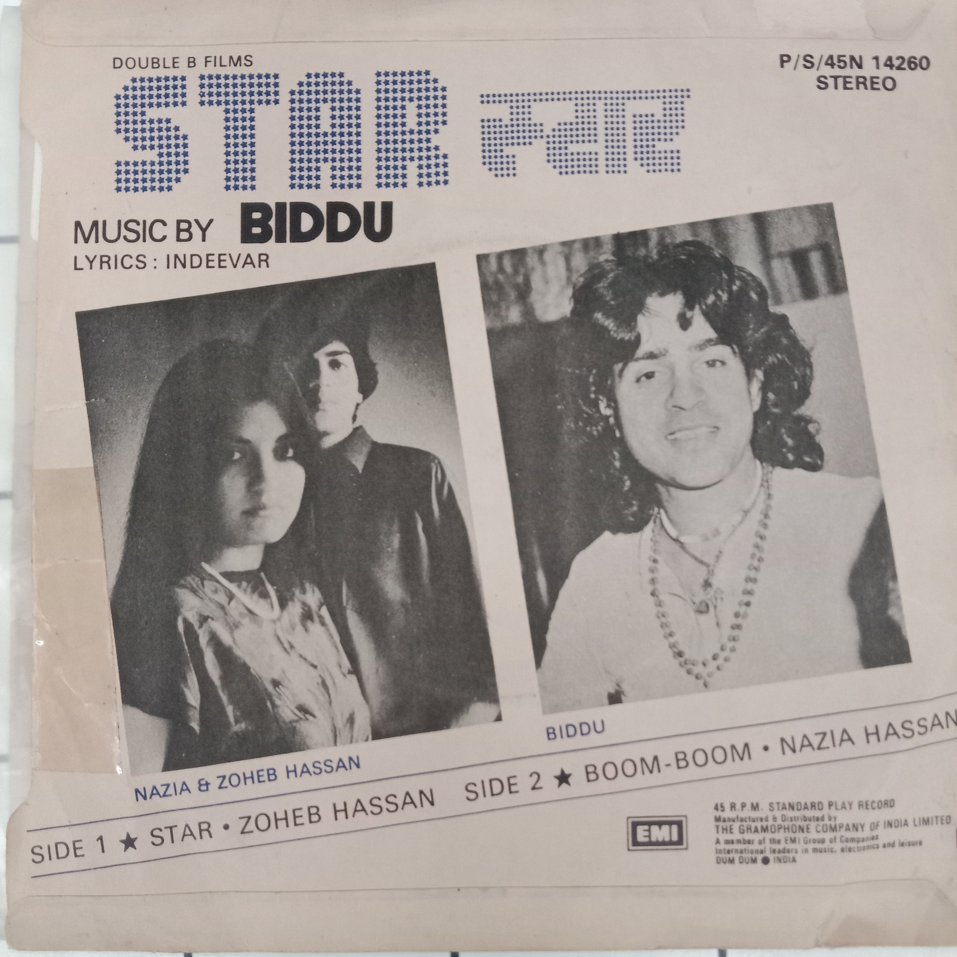 Nazia Hassan, Zoheb Hassan, Biddu - Star  (45-RPM)