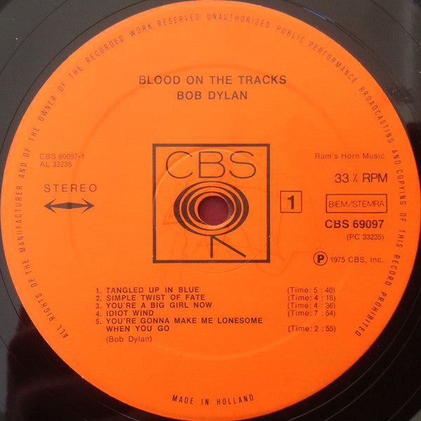 Bob Dylan - Blood On The Tracks (Vinyl)