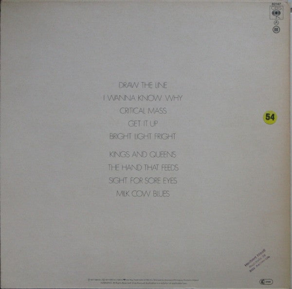 Aerosmith - Draw The Line (Vinyl)