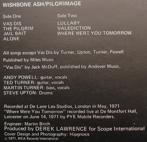 Wishbone Ash - Pilgrimage (Vinyl)