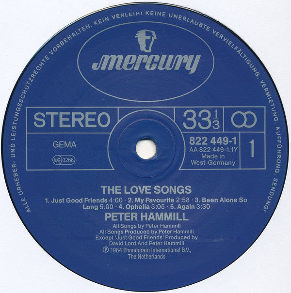 Peter Hammill - The Love Songs (Vinyl)