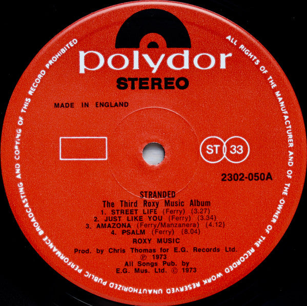 Roxy Music - Stranded (Vinyl)