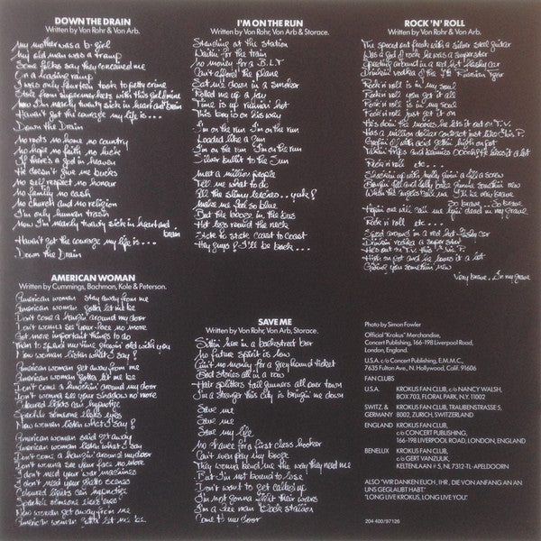 Krokus - One Vice At A Time (Vinyl)
