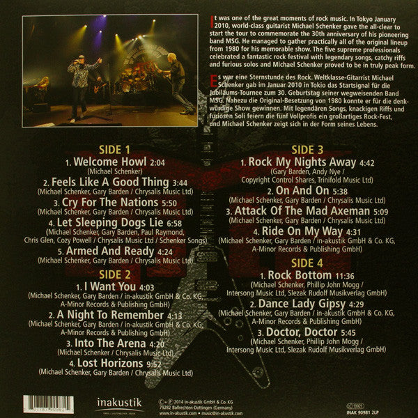 Michael Schenker Group, The - The 30th Anniversary Concert - Live In Tokyo (Vinyl) (2)