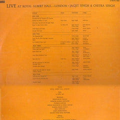 Jagjit & Chitra Singh - Live At Royal Albert Hall London (Vinyl) (2)