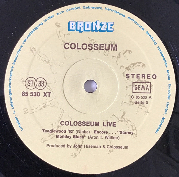 Colosseum - Colosseum Live (Vinyl) (2)