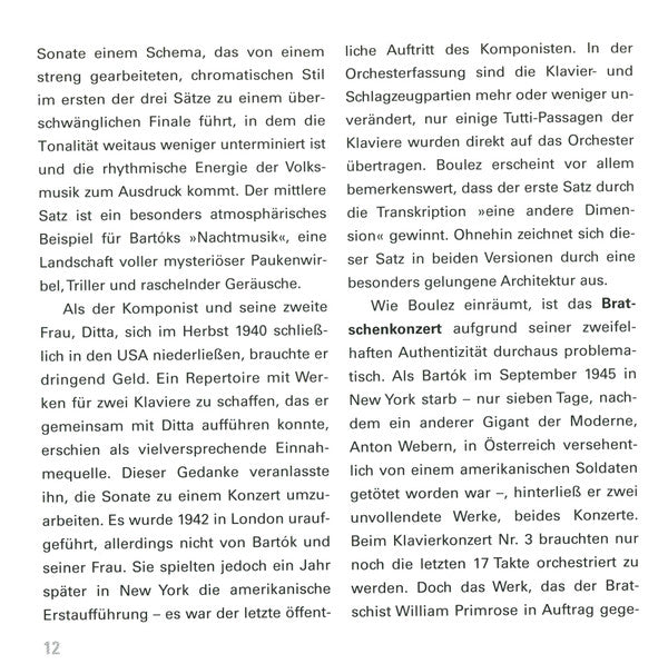 Béla Bartók, Pierre-Laurent Aimard, Tamara Stefanovich, Gidon Kremer, Yuri Bashmet, London Symphony Orchestra, Berliner Philharmoniker, Pierre Boulez - Concertos (CD)