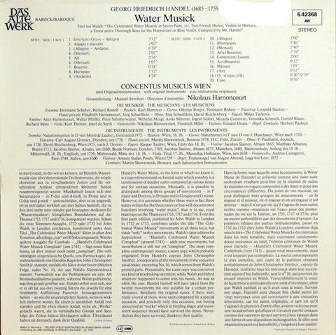 Georg Friedrich Händel - Water Musick (Vinyl)