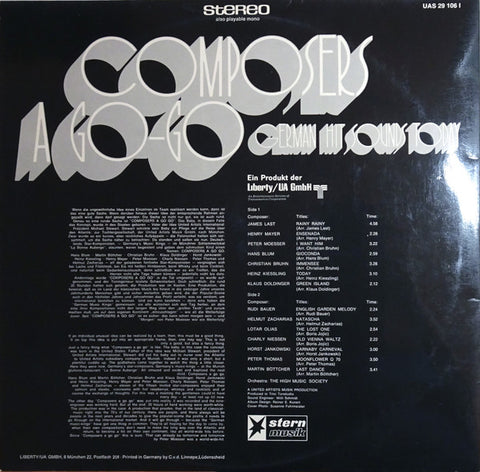 High Music Society, The - Composers A Go-Go (German Hit Sounds Today) (Vinyl)