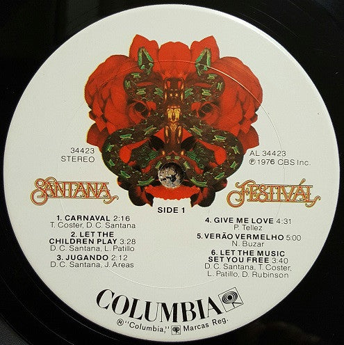 Santana - FestivÃ¡l (Vinyl)