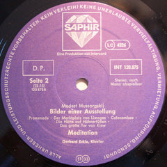 Modest Mussorgsky - Gerhard Eckle - Bilder Einer Ausstellung Â· Meditation (Vinyl)