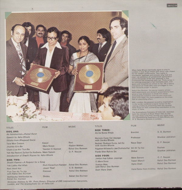 Asha Bhosle, R. D. Burman - Live At Royal Albert Hall, London (Vinyl) (2)