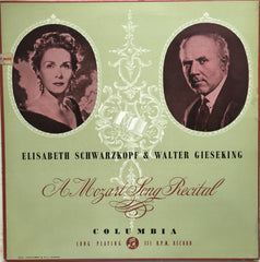 Wolfgang Amadeus Mozart – Elisabeth Schwarzkopf, Walter Gieseking - A Mozart Song Recital (Vinyl)