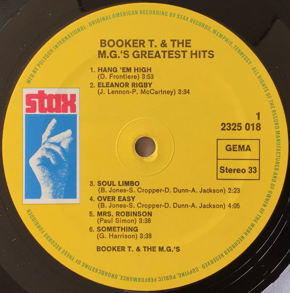 Booker T & The MG's - Greatest Hits (Vinyl)