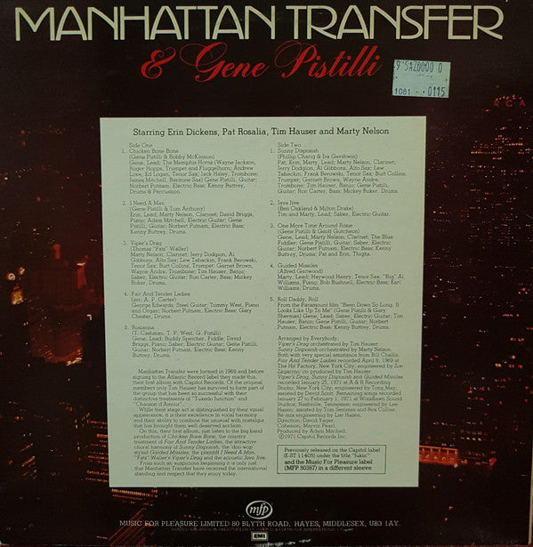 Manhattan Transfer, The & Eugene Pistilli - Manhattan Transfer And Gene Pistilli (Vinyl)