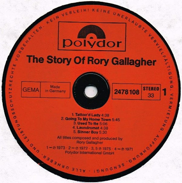 Rory Gallagher - The Story Of......Rory Gallagher (Vinyl) (2)