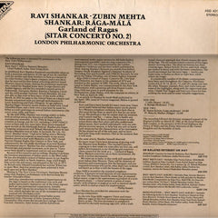 Ravi Shankar And Zubin Mehta And London Philharmonic Orchestra - Raga Mala (Garland Of Ragas) (Vinyl)