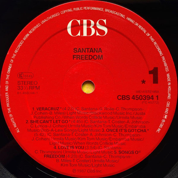Santana - Freedom (Vinyl)