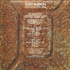 Gary Burton - Seven Songs For Quartet And Chamber Orchestra (Vinyl)