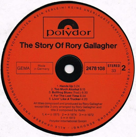 Rory Gallagher - The Story Of......Rory Gallagher (Vinyl) (2)