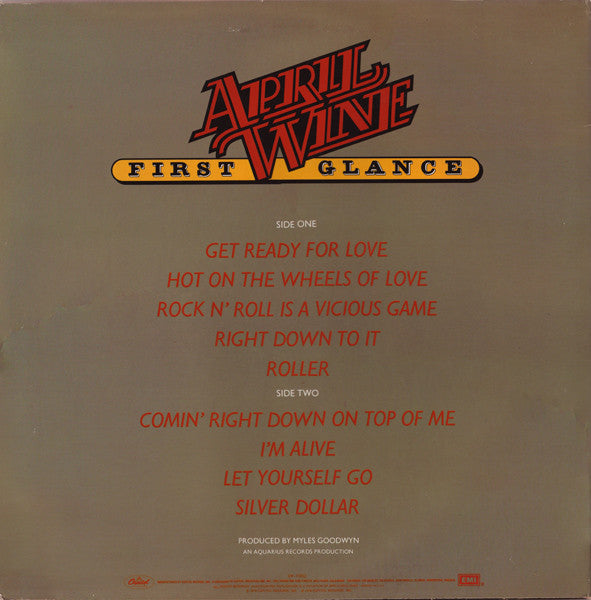 April Wine - First Glance (Vinyl)