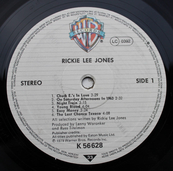 Rickie Lee Jones - Rickie Lee Jones (Vinyl)