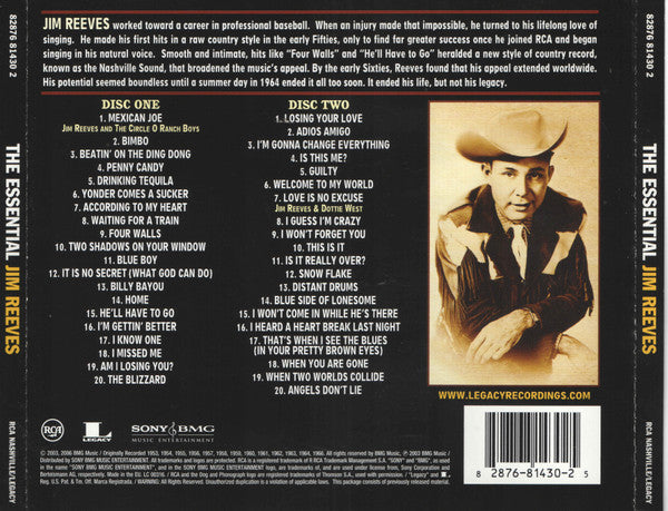 Jim Reeves - The Essential Jim Reeves (CD) (2)