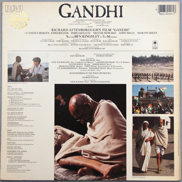 Ravi Shankar, George Fenton - Gandhi - Music From The Original Motion Picture Soundtrack (Vinyl)