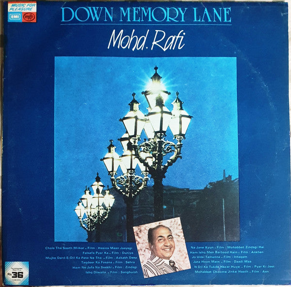 Mohammed Rafi - Down Memory Lane (Vinyl)