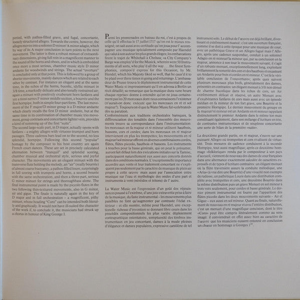 Georg Friedrich Händel - Water Musick (Vinyl)