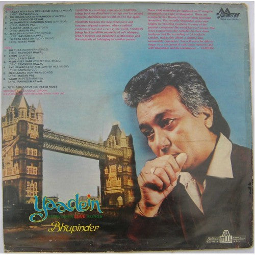 Bhupinder Singh - Yaadein Evergreen Love Songs (Vinyl)