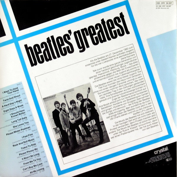 Beatles, The - Beatles' Greatest (Vinyl)