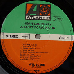 Jean-Luc Ponty - A Taste For Passion (Vinyl)