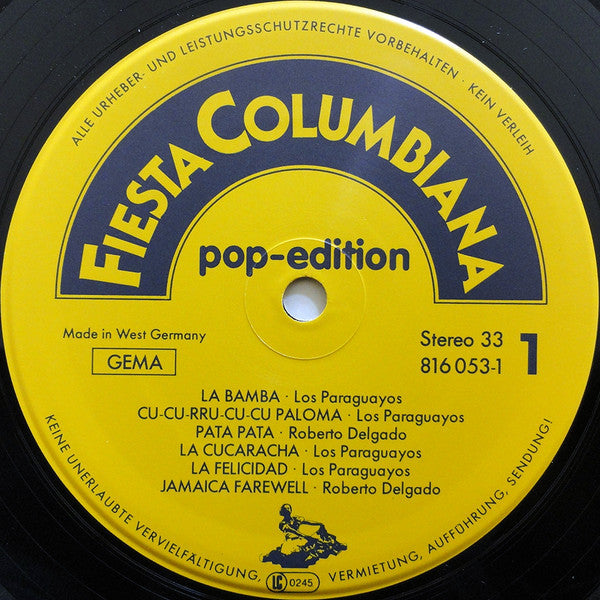 Various - Fiesta Columbiana (HeiÃŸe Rhythmen Aus SÃ¼damerika!) (Vinyl)