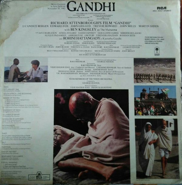 Ravi Shankar, George Fenton - Gandhi - Music From The Original Motion Picture Soundtrack (Vinyl)