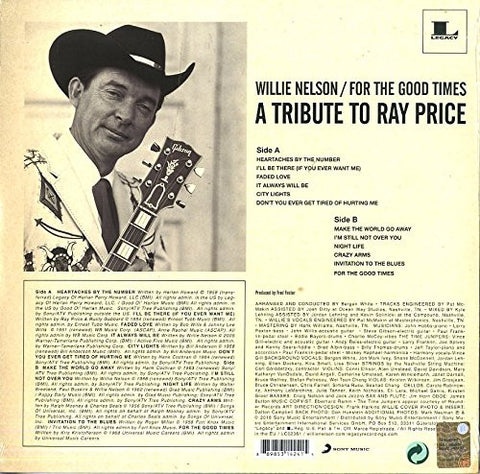 Willie Nelson - For The Good Times: A Tribute To Ray Price (Vinyl)