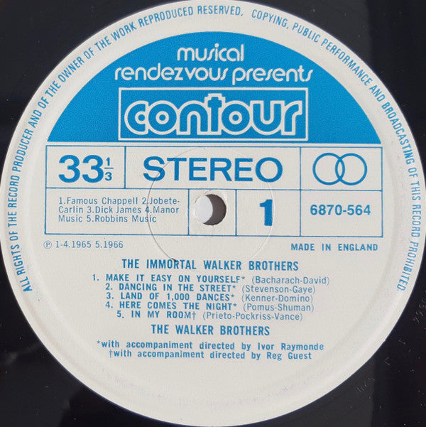 Walker Brothers, The - The Immortal Walker Brothers (Vinyl)