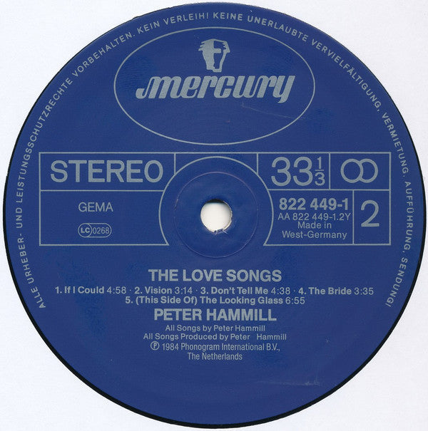 Peter Hammill - The Love Songs (Vinyl)