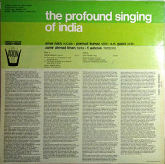 Pandit Amarnath, S.N. Gulati, Pramod Kumar, Zamir Ahmad Khan, FranÃ§ois Auboux, Anand Kumar - The Profound Singing of India - Il Canto Profondo dell'India (Vinyl)
