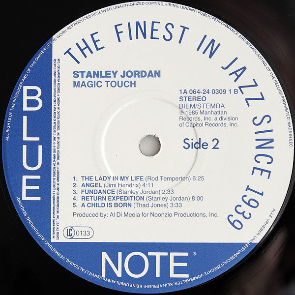 Stanley Jordan - Magic Touch (Vinyl)